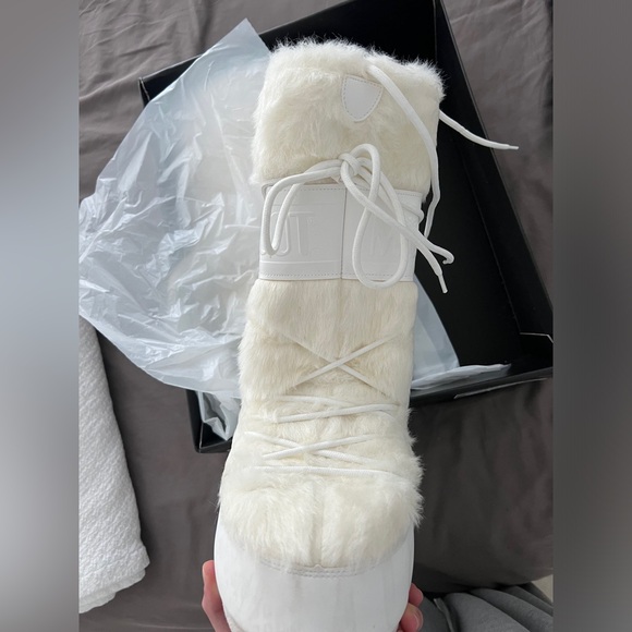 Moon Boots Icon Faux-Fur Snow boots White size 7/8.5 - Picture 6 of 12